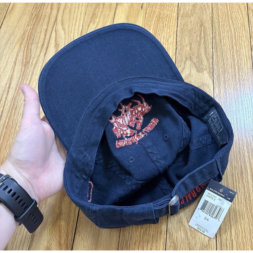 NWT Polo Ralph Lauren Navy Blue #3 Double Pony Hat Mercer Classic New York - Picture 11 of 11